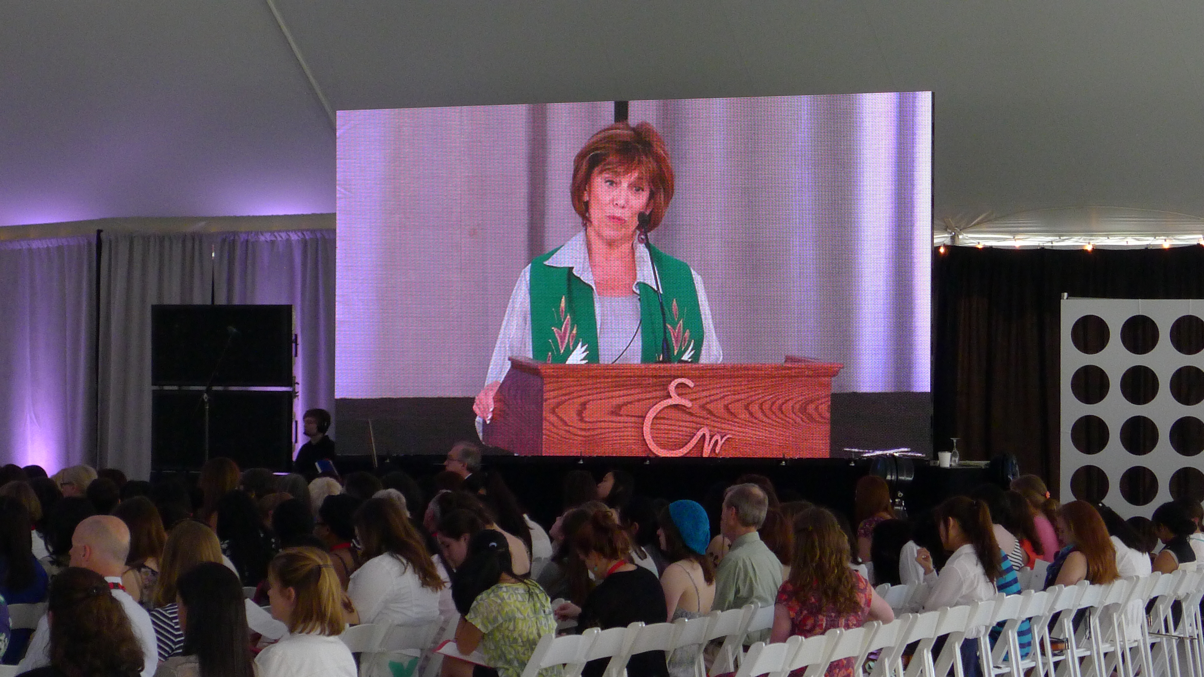 Live general session on the big screen